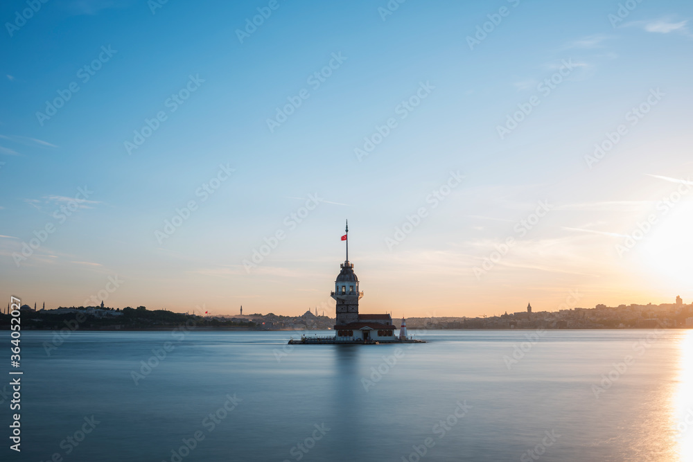 Romantic Istanbul Sunset Landscape.