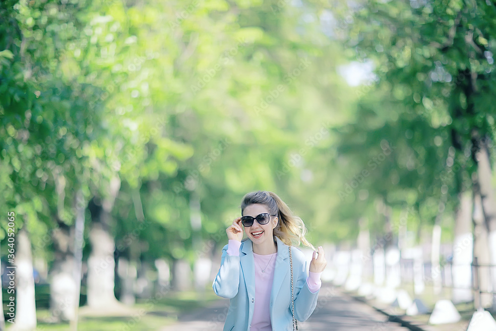 spring, female seasonal portrait / walk happy girl outdoors, spring mood girl spring, female seasonal portrait / walk happy girl outdoors, spring mood girl