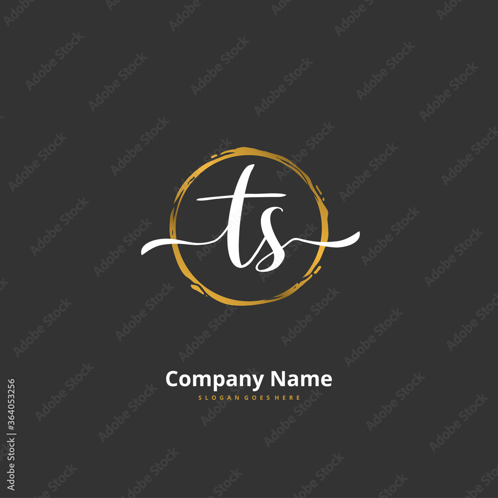 T S TS Initial handwriting and signature logo design with circle. Beautiful design handwritten logo for fashion, team, wedding, luxury logo. T S TS Initial handwriting and signature logo design with circle. Beautiful design handwritten logo for fashion, team, wedding, luxury logo.