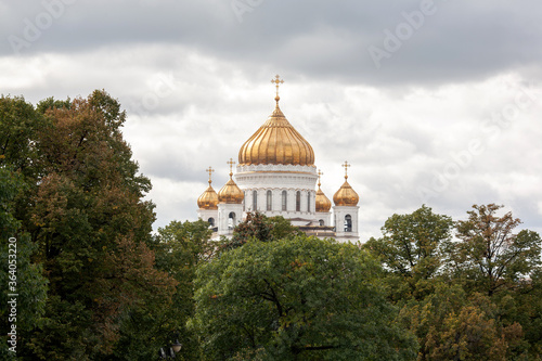 Cathedral Square, Moscow, Russia, It surround with great cathedrals as they have for many centuries, the domes of these legendary churches shine with gold