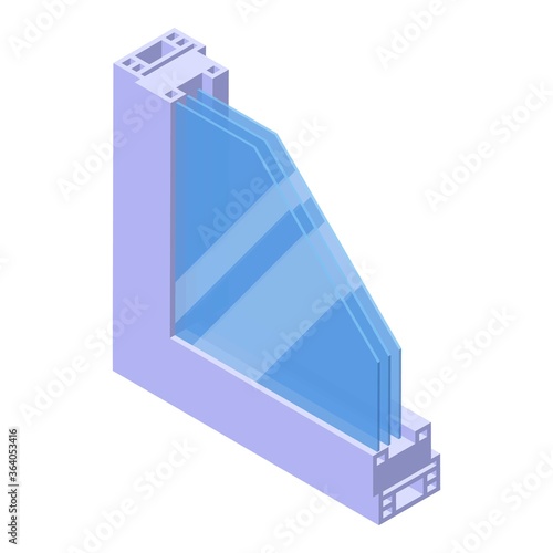 Soundproofing section icon. Isometric of soundproofing section vector icon for web design isolated on white background