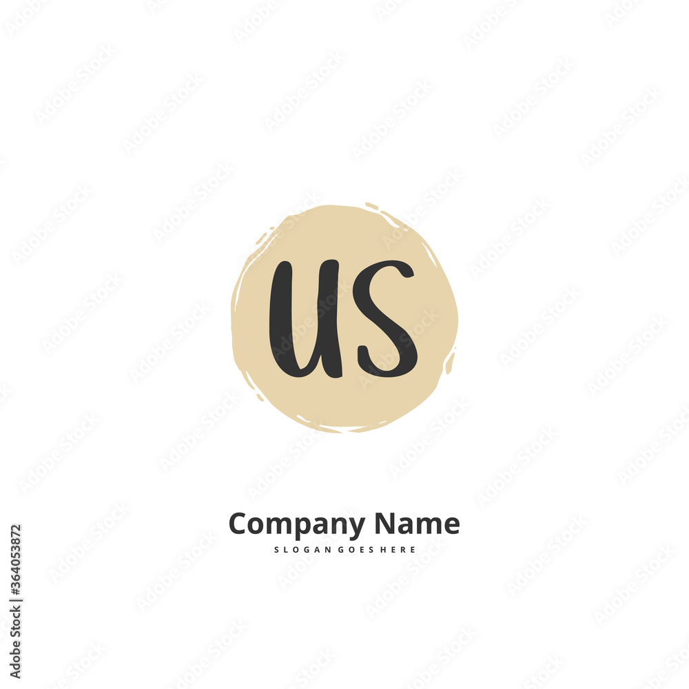 U S US Initial handwriting and signature logo design with circle. Beautiful design handwritten logo for fashion, team, wedding, luxury logo. U S US Initial handwriting and signature logo design with circle. Beautiful design handwritten logo for fashion, team, wedding, luxury logo.