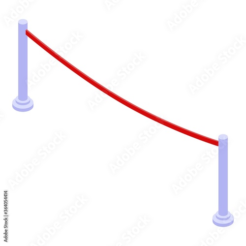 Running finish line icon. Isometric of running finish line vector icon for web design isolated on white background