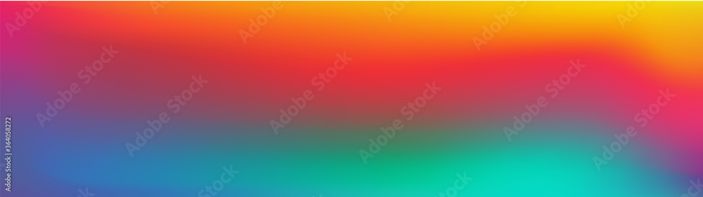 Abstract rainbow panorama. Vector blurred background with a smooth gradient. Colors inspired by 80s vibes.
