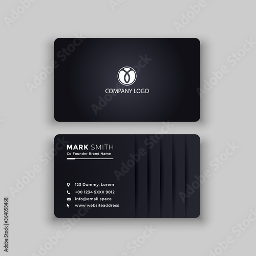 Modern  and Clean Business Card Template. vector.