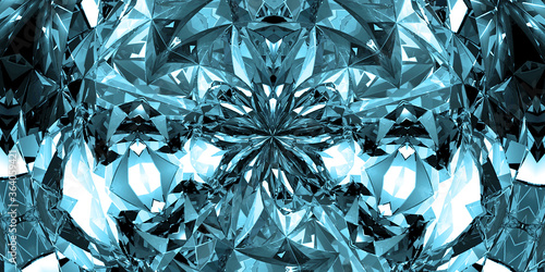 Realistic diamond close up texture, Background of jewelry gemstone