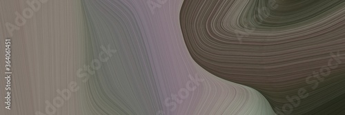 abstract surreal banner with dim gray, old lavender and very dark blue colors. fluid curved lines with dynamic flowing waves and curves for poster or canvas