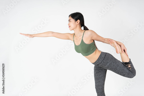 young woman doing yoga © i am way