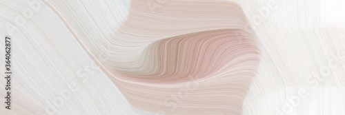 abstract flowing horizontal header with light gray, rosy brown and silver colors. fluid curved flowing waves and curves for poster or canvas