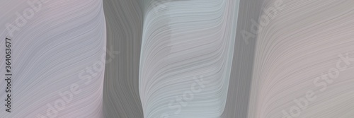 abstract surreal horizontal header with dark gray, old lavender and silver colors. fluid curved flowing waves and curves for poster or canvas