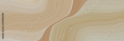 abstract flowing header design with tan, pastel gray and rosy brown colors. fluid curved lines with dynamic flowing waves and curves for poster or canvas