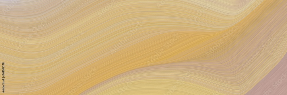 abstract moving header design with tan, pastel gray and rosy brown colors. fluid curved flowing waves and curves for poster or canvas