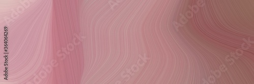 abstract decorative header design with rosy brown, pastel brown and baby pink colors. fluid curved flowing waves and curves for poster or canvas