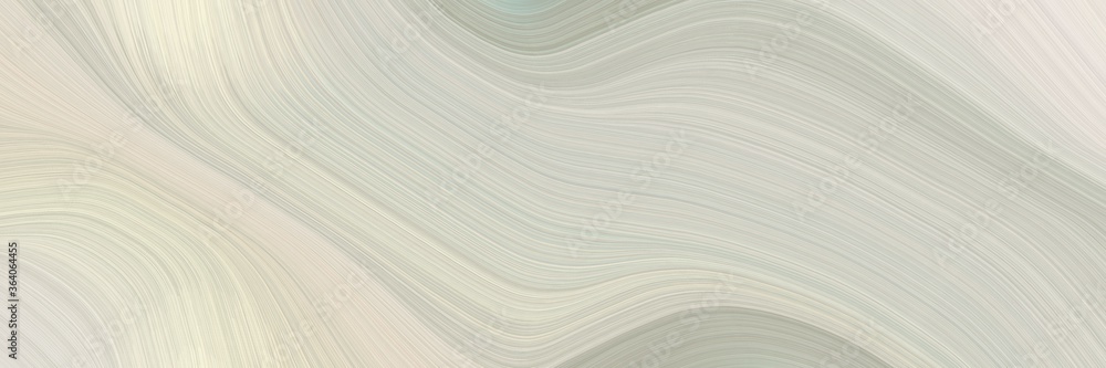 abstract moving horizontal header with pastel gray, antique white and dark gray colors. fluid curved flowing waves and curves for poster or canvas