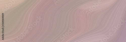 abstract artistic header design with rosy brown  silver and gray gray colors. fluid curved lines with dynamic flowing waves and curves for poster or canvas