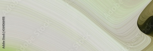 abstract surreal header with pastel gray, very dark green and pastel brown colors. fluid curved lines with dynamic flowing waves and curves for poster or canvas