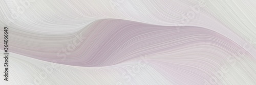 abstract colorful horizontal header with light gray, pastel purple and linen colors. fluid curved lines with dynamic flowing waves and curves for poster or canvas