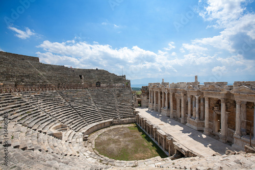 Roman Theater at Hierapolis, Ancient City in Pamukkale in Turkey