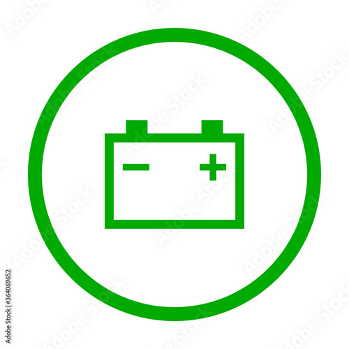 Autobatterie und Kreis