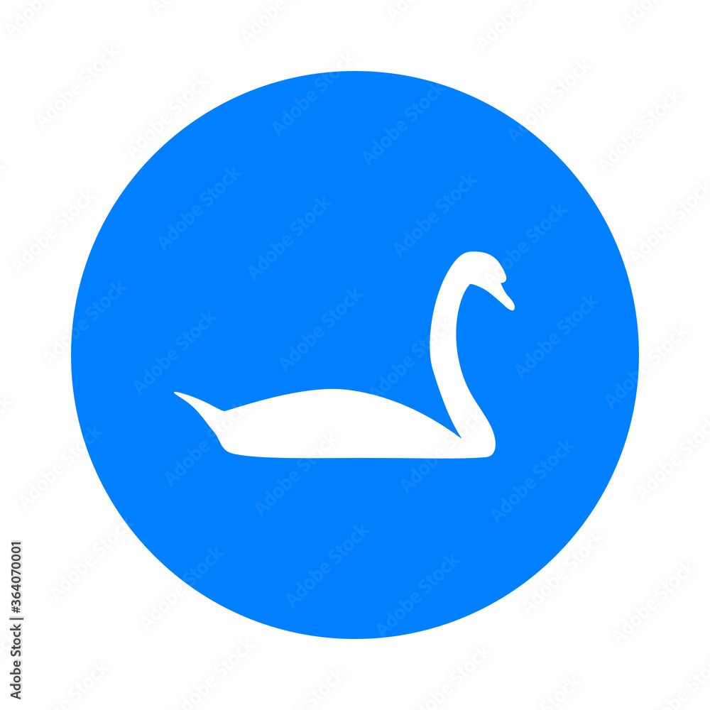 Obraz premium Schwan und Kreis