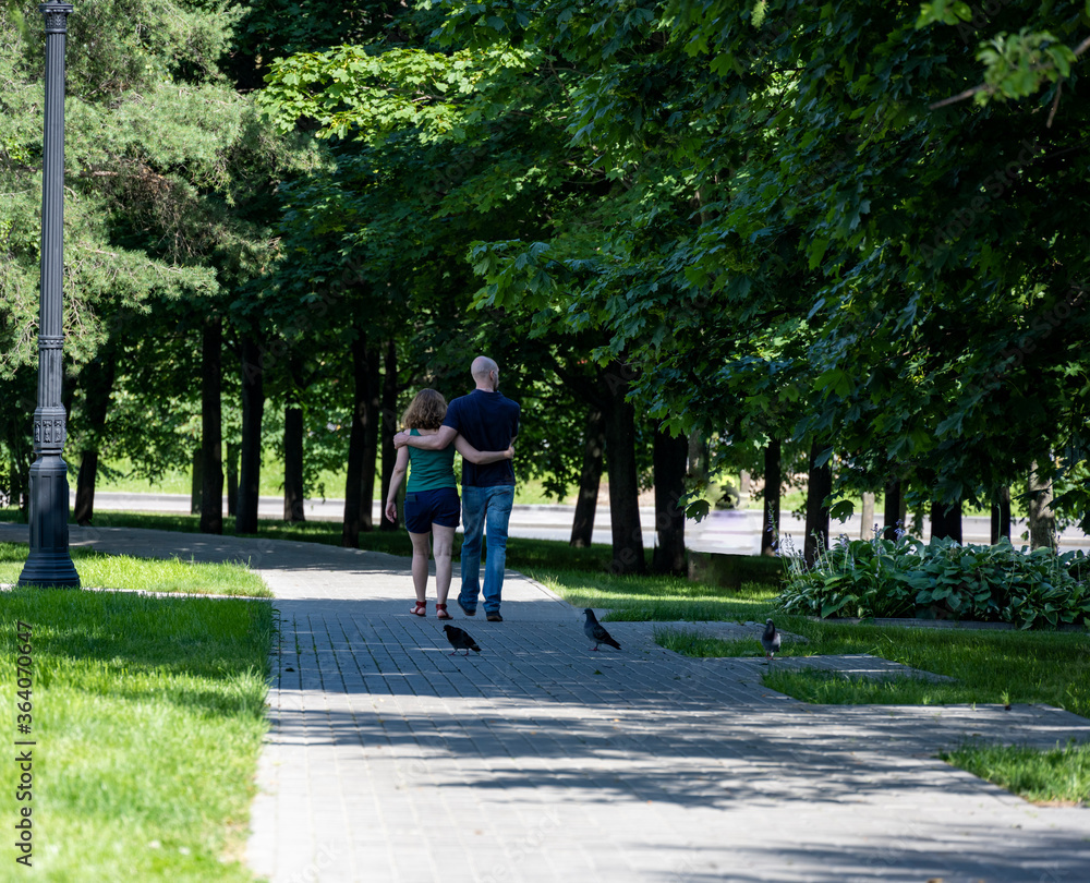 people actively relax in the park on a day off people actively relax in the park on a day off