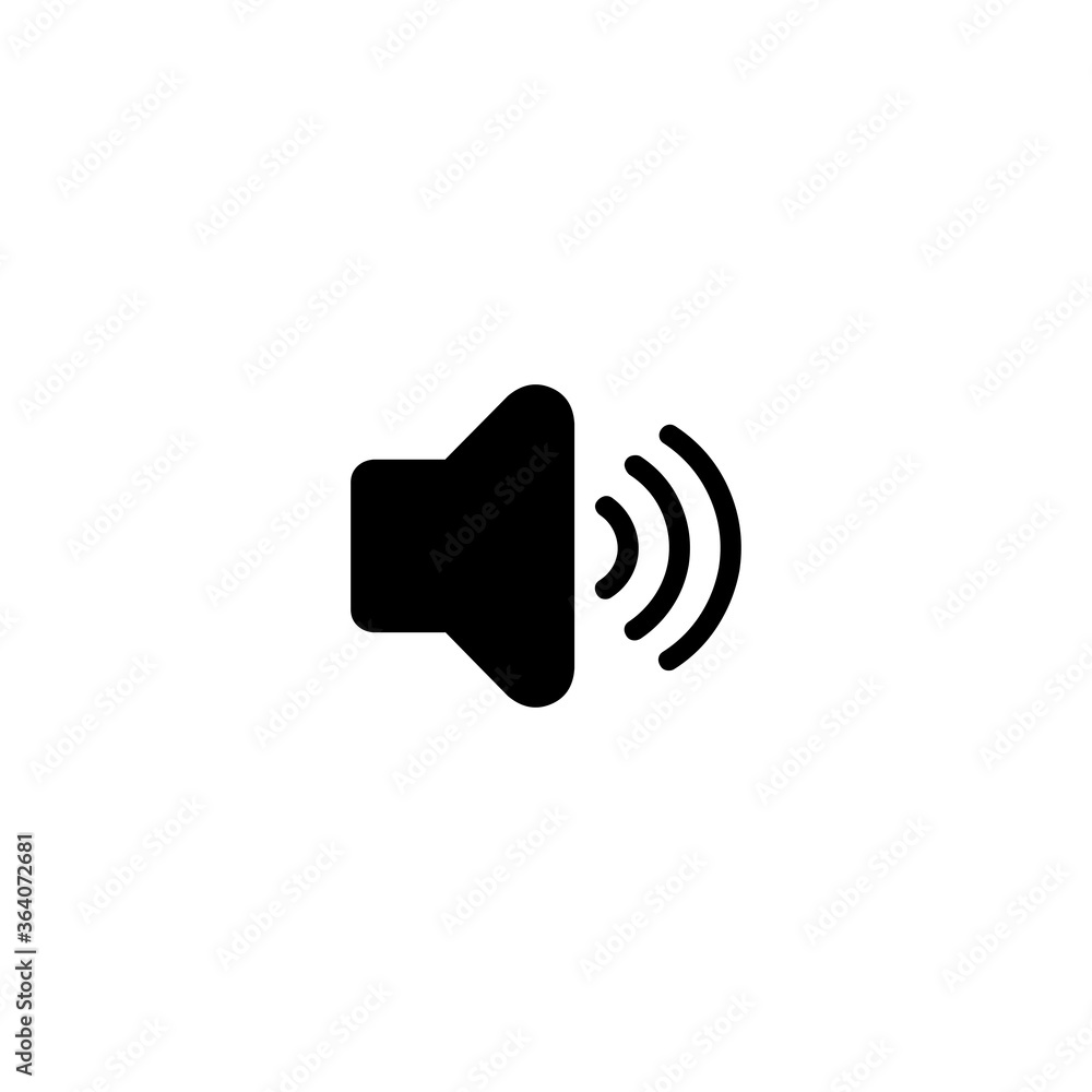 High volume flat vector Icon. Isolated speaker sound volume emoji illustration High volume flat vector Icon. Isolated speaker sound volume emoji illustration