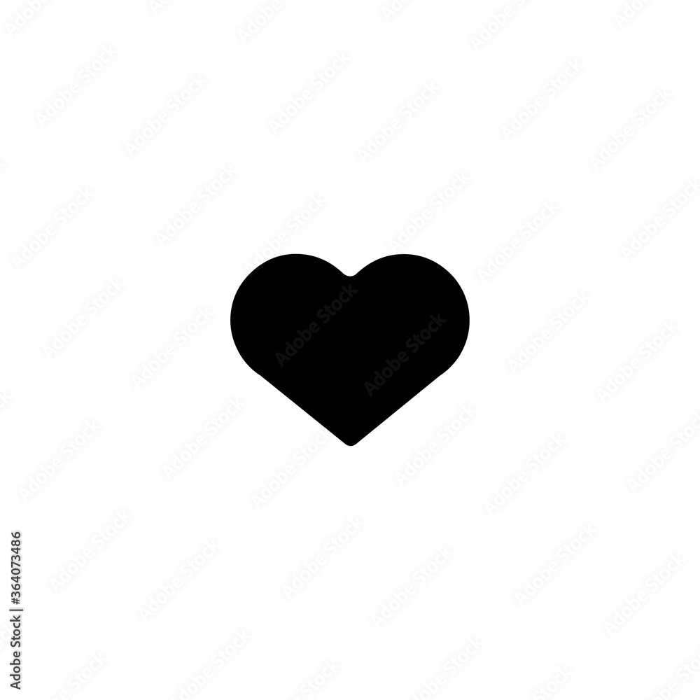 Heart flat vector Icon. Isolated heart emoji illustration Heart flat vector Icon. Isolated heart emoji illustration