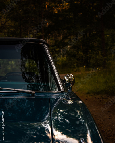 old car in the forest