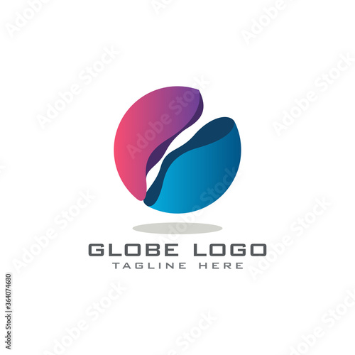 Globe 3D abstract creative logo