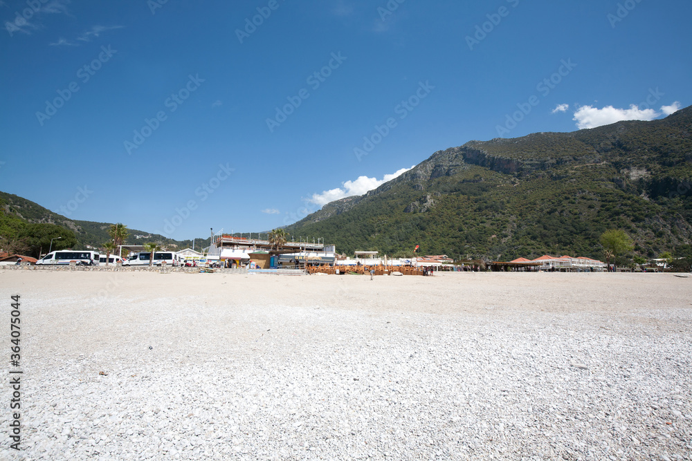 Oludeniz Beach, It's popular beach in Fethiye, Turkey