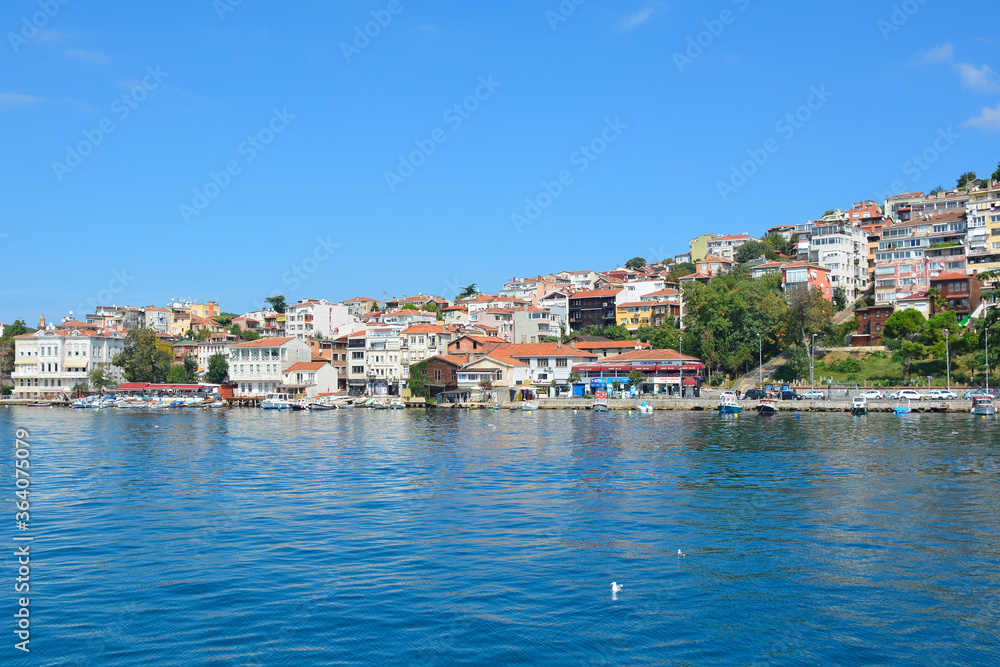 The waterfront of the Beykoz district on the Asian shore of Istanbul.