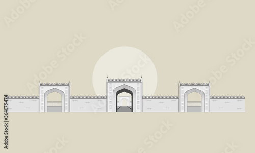 Shalimar Historical Building Gate of a Park photo