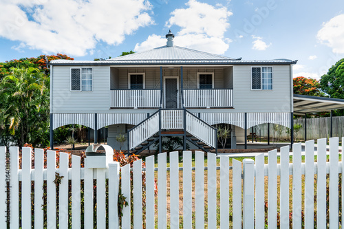 Fully renovated old traditional Queenslander style home with new paling fence