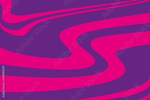 Pink-purple background with swirling wavy lines. Psychedelic pattern. Vector illustration.