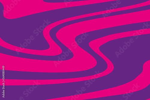 Pink-purple background with swirling wavy lines. Psychedelic pattern. Vector illustration.