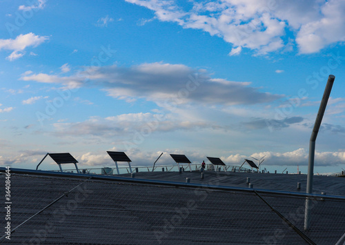 横浜　大桟橋から見える青空