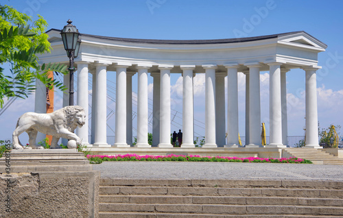 Ukraine. Odessa. 06.30.20. Colonnade at the Vorontsov Palace.