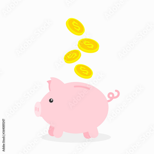 piggy bank vector