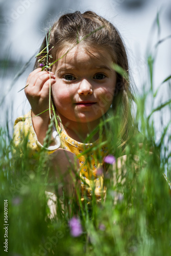 happy little girl photo