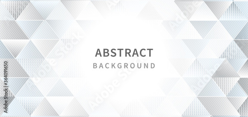 Abstract template gray triangles stripe lines geometric on white background.