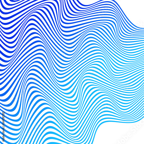 ABSTRACT COLORFUL WAVY LINE. OPTICAL ILLUSION PATTERN BACKGROUND. COVER DESIGN 