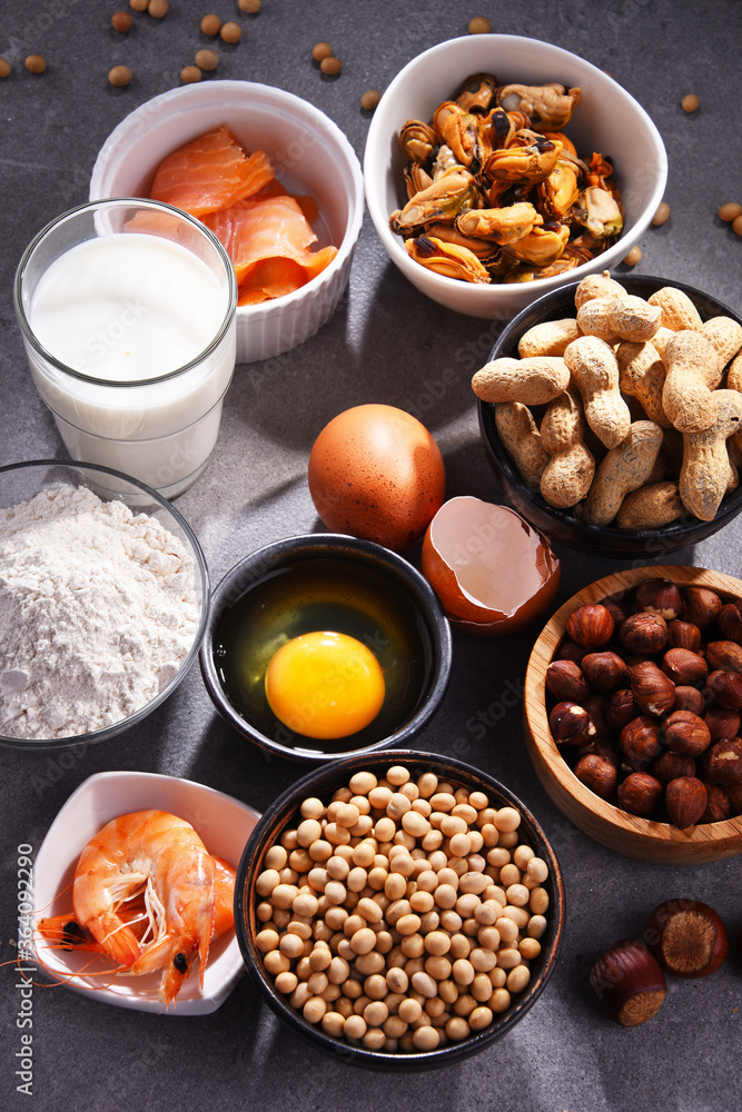 Composition with common food allergens Composition with common food allergens