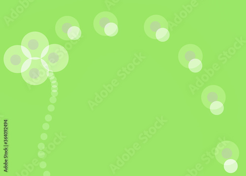 Green flower design abstract background and pattern