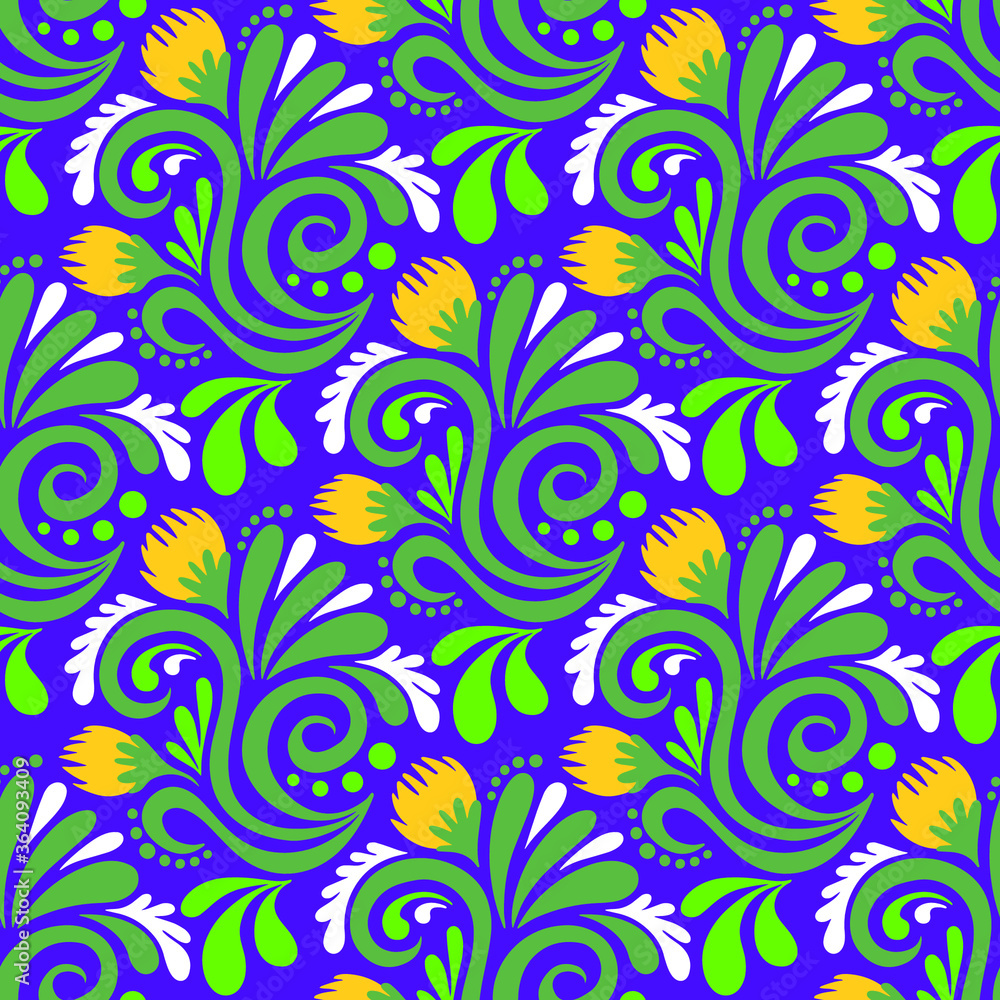 Floral pattern. Decorative seamless element. Vector illustration. Floral pattern. Decorative seamless element. Vector illustration.