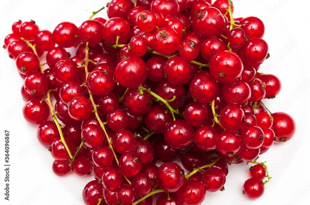 Background from fresh red currant berries, close up Background from fresh red currant berries, close up