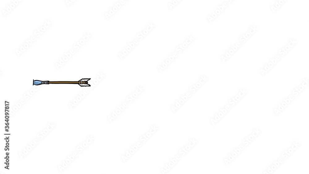 Isolated cartoon flying arrow with alpha channel. Good for any target... Isolated cartoon flying arrow with alpha channel. Good for any target...