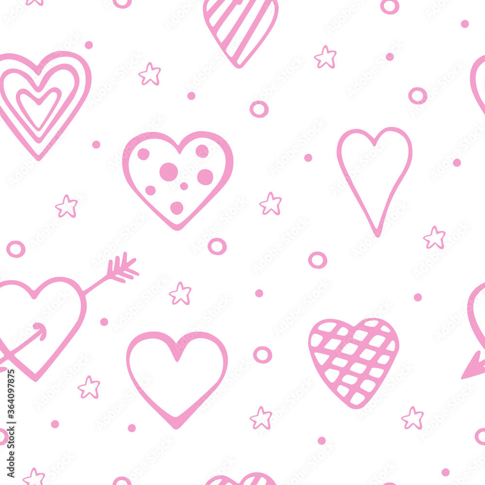 pattern in hearts