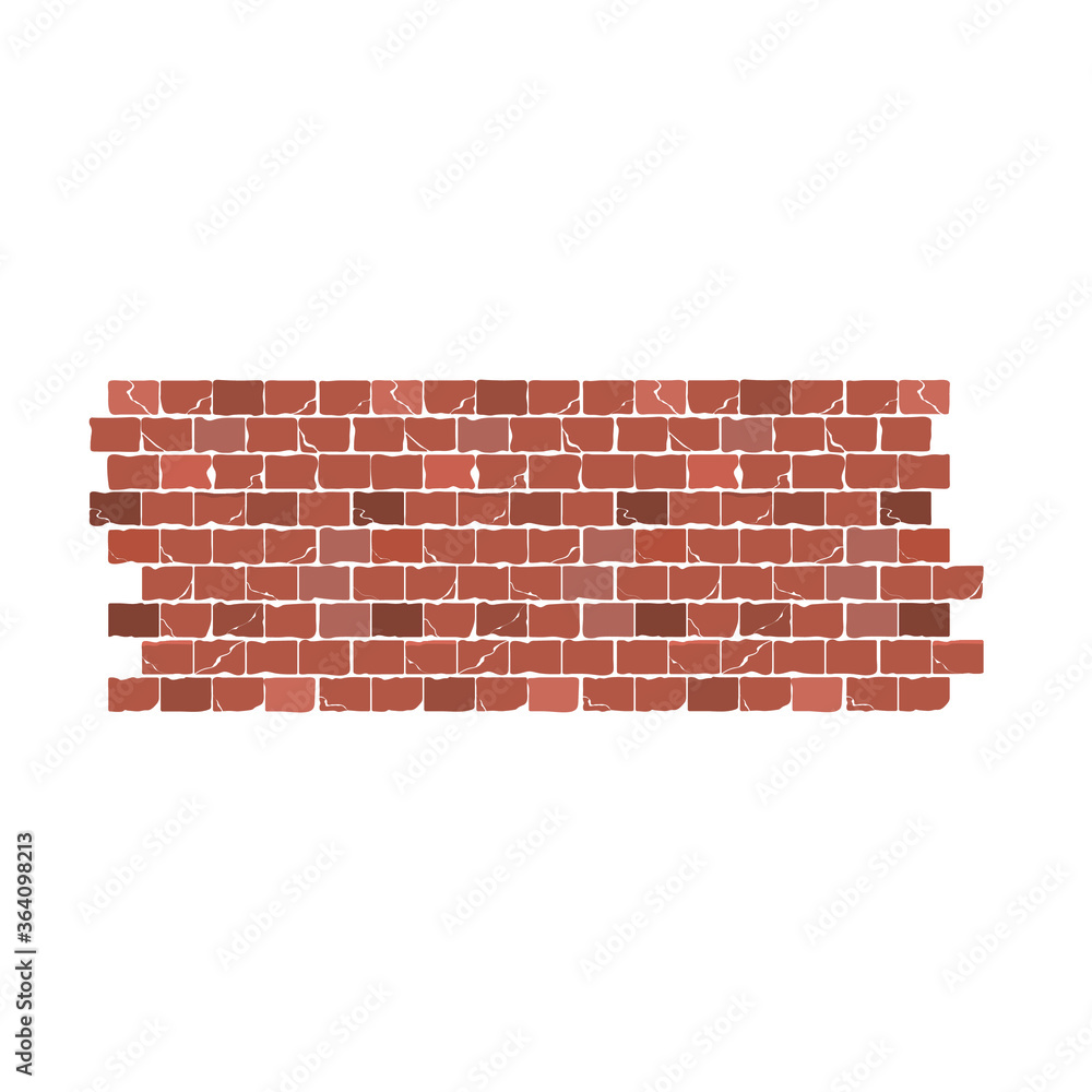 Obraz premium Brick wall background. Vector illustration