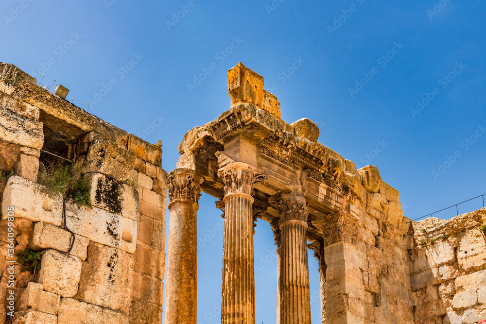 Baalbek Roman temple ruins in Baalbek, Lebanon