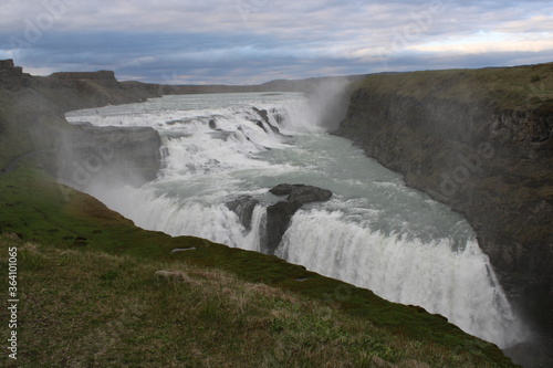 Gullfoss am Golden Circle in Südisland im Juni 2020